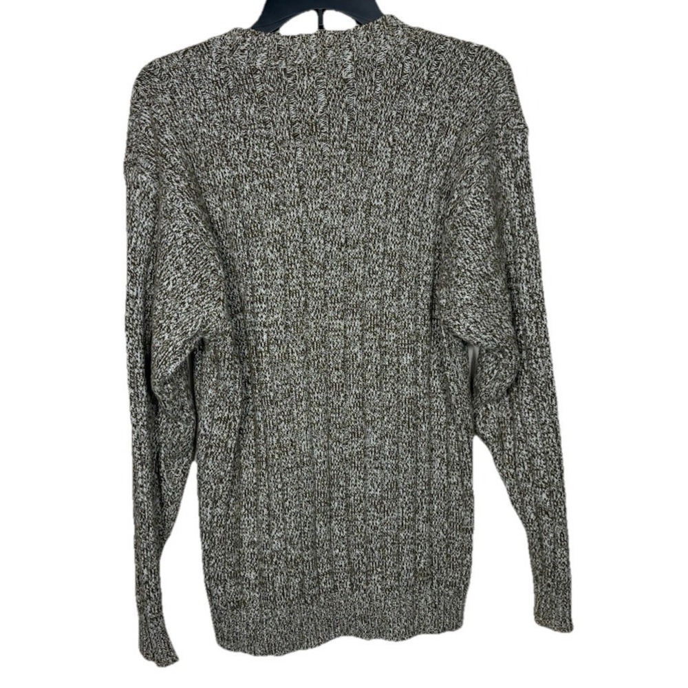 Vintage Field Gear Marled Sage Cable Knit Sweater Men's Size M Fisherman - Picture 3 of 4